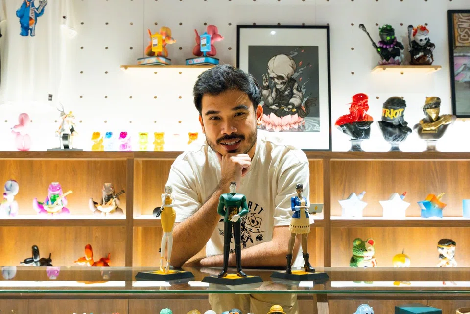 Mighty Jaxx, a local collectibles company founded by Mr Jackson Aw (pictured), felt the immediate impact of the tariffs on its shipments currently on the way to the US.