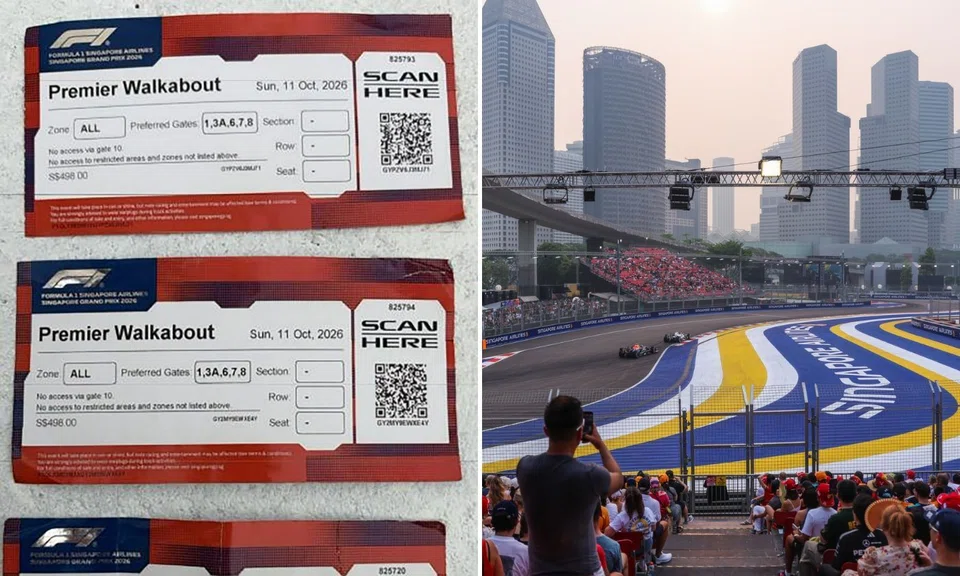 2 men arrested for using invalid f1 tickets to trespass into f1 sg