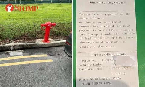 Motorist indignant to be ticketed for parking near hydrant even though his car's not on yellow lines