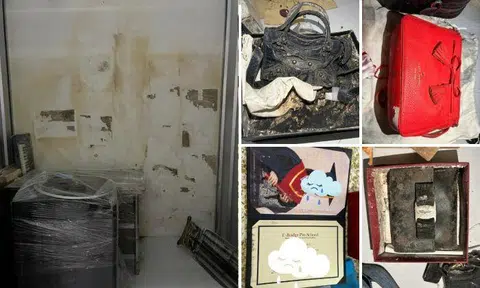 Her possessions, amounting to about $16,000, which she had kept at the Lock+Store storage unit in Ang Mo Kio, were damaged. Photos: Ong Yu Tong