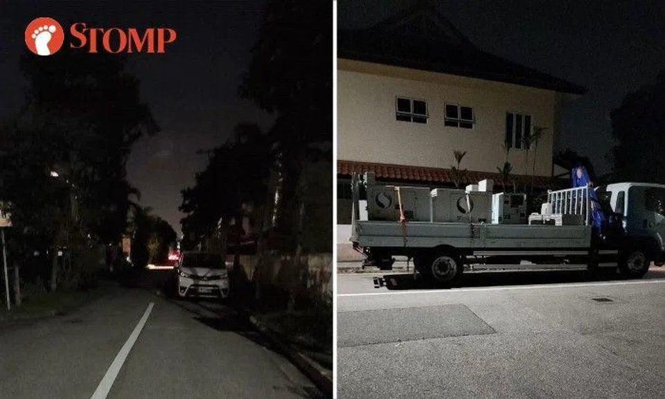 "It took about 30 minutes for SP to send generators to power the houses on the four streets."