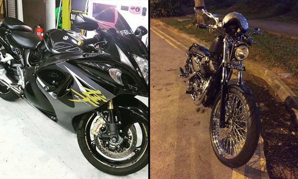 3 bikes reported stolen in Woodlands: Harley Sportster, Suzuki Hayabusa and Yamaha VMAX