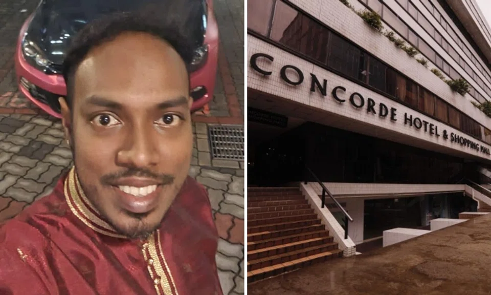 Mr Thevandran Shanmugam had fallen backwards down the stairs outside Concorde Shopping Mall in Orchard Road after allegedly being pushed in the chest by another man.