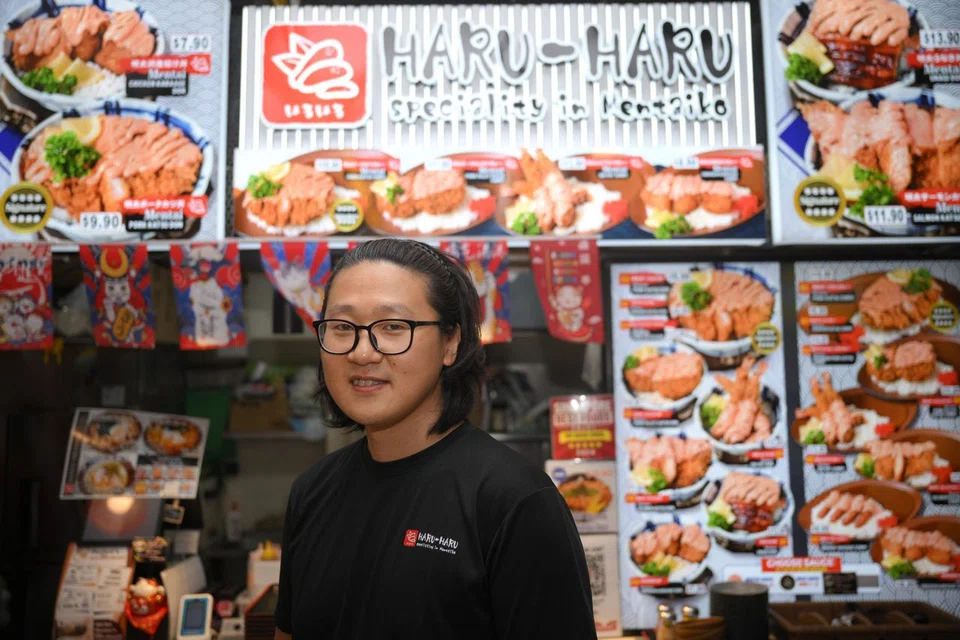 Japanese chef Haruyama Yuki at his stall, Haru-Haru.