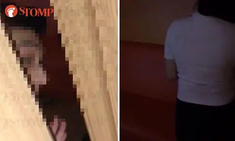 "Let her wear her clothes first": Couple caught 'doing things' inside karaoke room