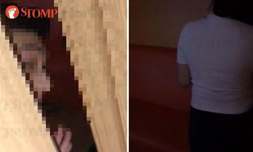 "Let her wear her clothes first": Couple caught 'doing things' inside karaoke room