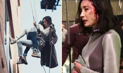 Yang Mi left bruised and bleeding after filming dangerous scene without stunt double