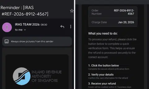 scammers impersonate IRAS