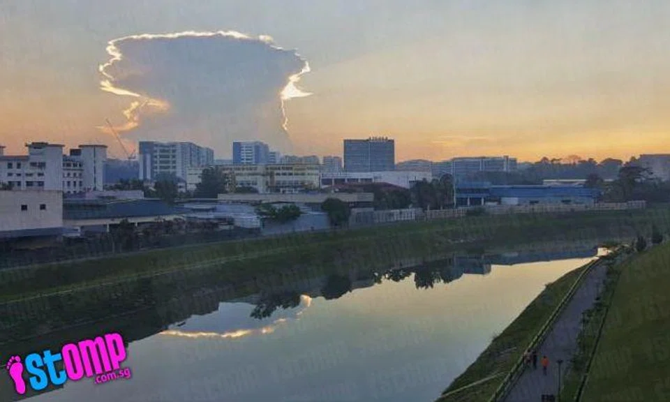 Mushroom clouds in Singapore? No, here's what they really are