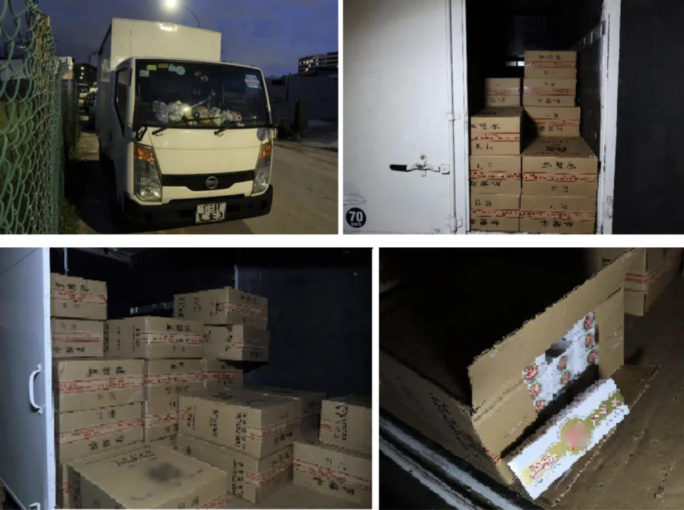 Duty-unpaid cigarettes were found in the truck.