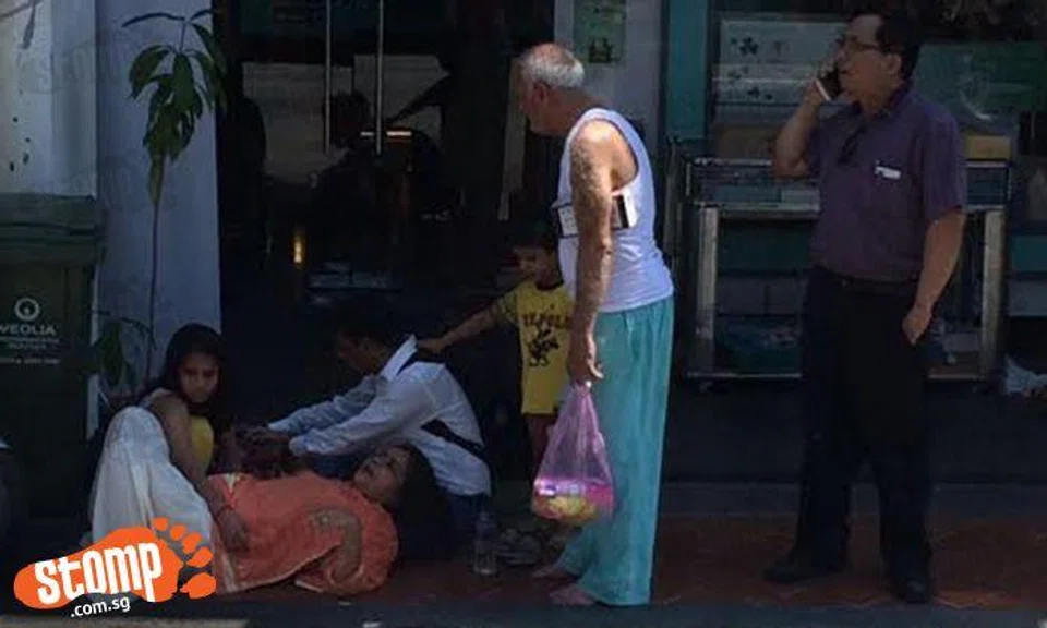 Woman lies on walkway after getting knocked down by bus at Balestier Rd