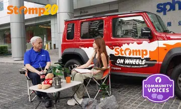 Chan Yeng Kit and Juliana Yeow in front of a Suzuki Jimny