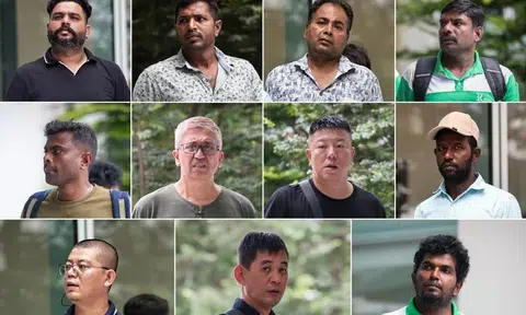 (Top row, from left) Vikram Singh, Sivalingam Vinayagram, Pappu Karthikeyan and Arumugam Kumar. (Middle row, from left) Krishnamoorthy Kalidass, Nor Azhar bin Masrip, Wang Qiang and Chinnasamy Sivakumar. (Bottom row, from left) Qiao Zhenyang, Chong Siaw Kiong and Ramasamy Karthikeyan.