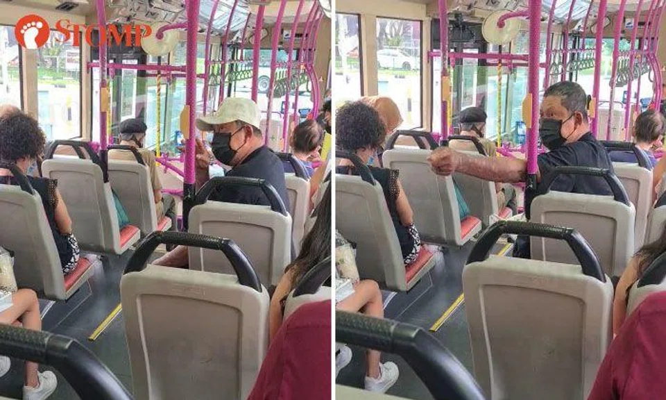 Uncle scolds couple for hugging and holding hands on bus, asks driver to call police