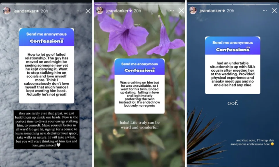 Anonymous confessions