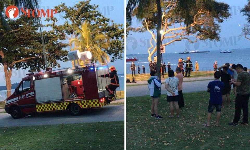 SCDF conducts underwater search for missing man at Changi Beach, operation ongoing