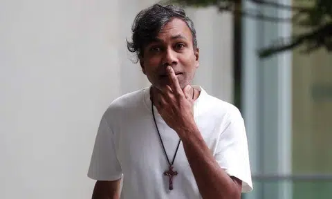 Constantine Paul was given the maximum fine of $1,000 for committing the offence under the Parliamentary Elections Act. ST PHOTO: KELVIN CHNG