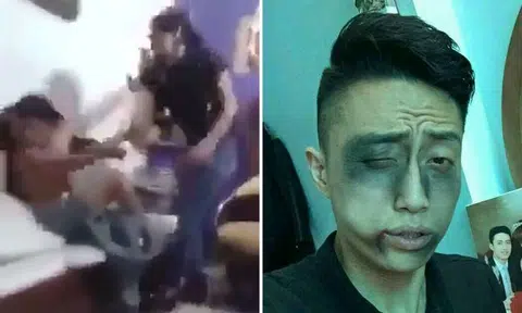 Man gets viciously punched, kicked and slapped by woman -- then gets ridiculed by netizens after that