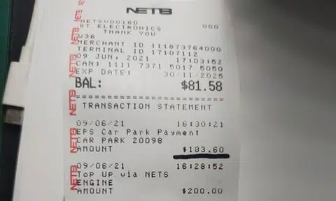 Man shocked to find he was charged $183.60 for parking at Benoi Road