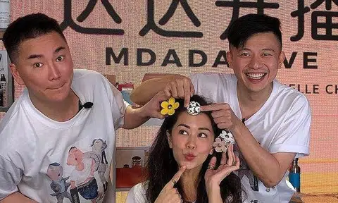 Pornsak Prajakwit (right) made a surprise announcement on Instagram that he was leaving the company, Mdada, he founded with actress-host Michelle Chia and celebrity hairstylist Addy Lee.