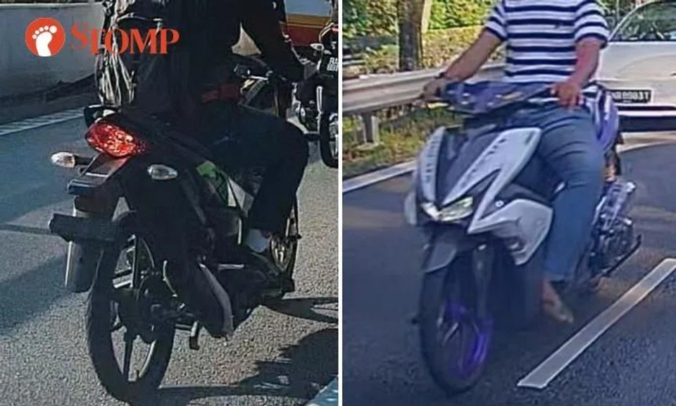 Stomper shocked to see two 'Malaysian-looking' motorcycles without licence plates on BKE
