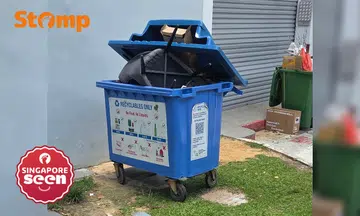 misusing recycling bin