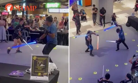 Stomper amused by lightsaber battles with adults at Funan: 'I expected there to be children playing'