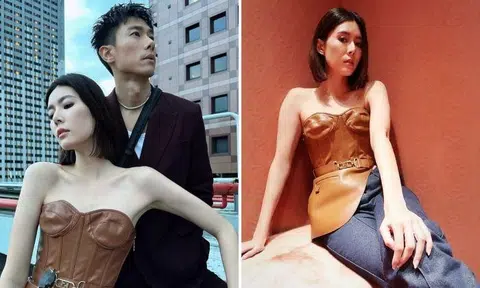 The photo of the actress Carrie Wong with actor Desmond Tan posted by 8World Entertainment & Lifestyle is getting the wrong kind of attention.