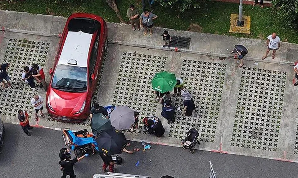 The accident occurred on March 13, 2023, at the carpark of Block 326 Woodlands Street 32 and his daughter died that same day.