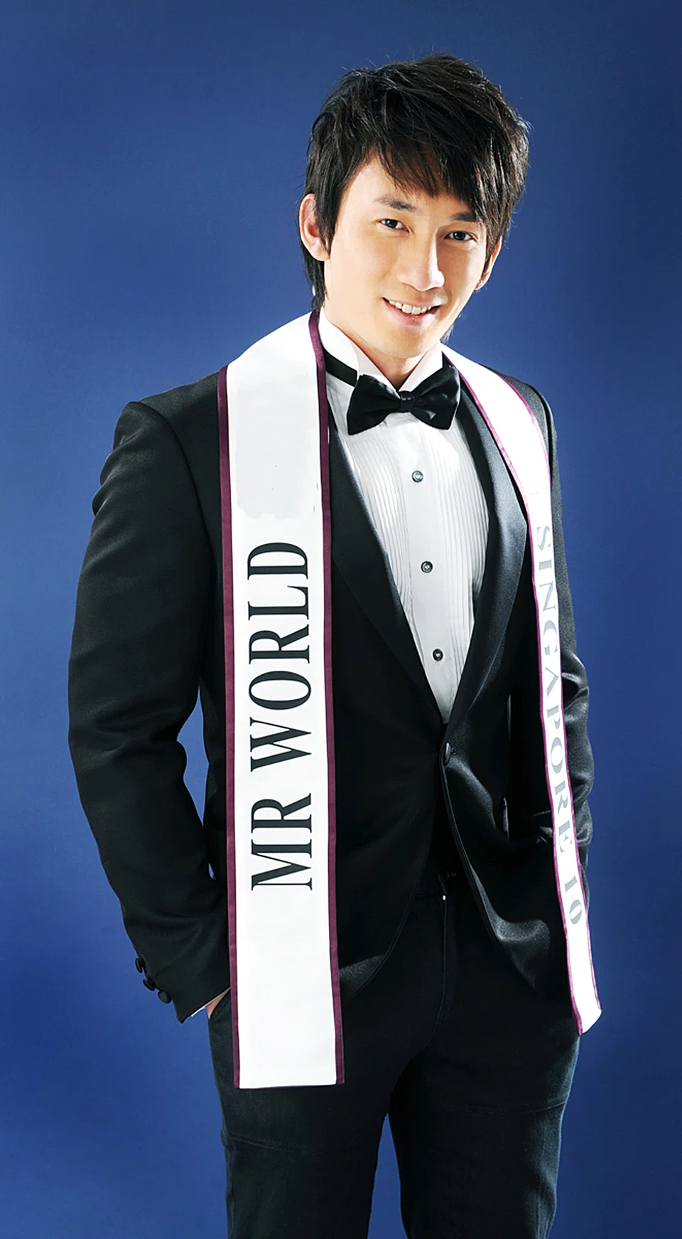 Hu Hanxiong was Mr World Singapore in 2010.