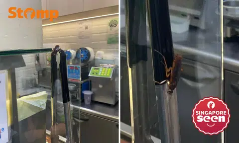 Mr Bean apologises after cockroach crawls on serving tongs at Lakeside outlet