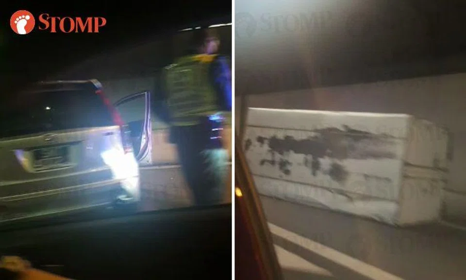 2 taken to hospital after lorry overturns in hit-and-run accident with car along CTE