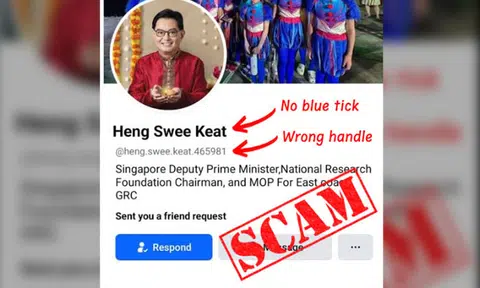 Is DPM Heng Swee Keat really sending you a Facebook friend request? Think again