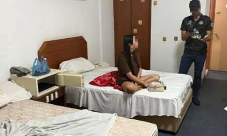 Woman arrested for vice.