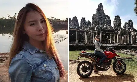 Local biker babe rides from S'pore to Cambodia and back again to see Angkor Wat