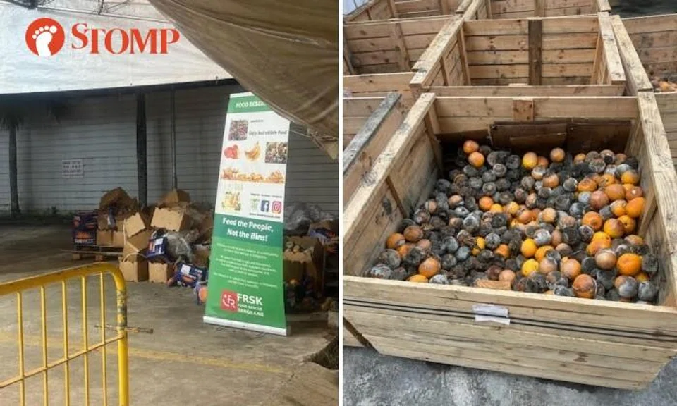 Crates of fruits left rotting next to LRT station in Sengkang an 'isolated case', lapse due to CNY period