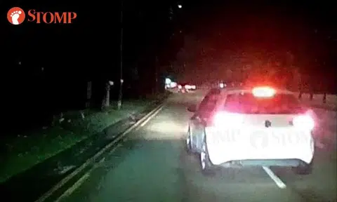 Volkswagen driver nearly causes accident after jamming on brakes and reversing along Brickland Road, police investigating