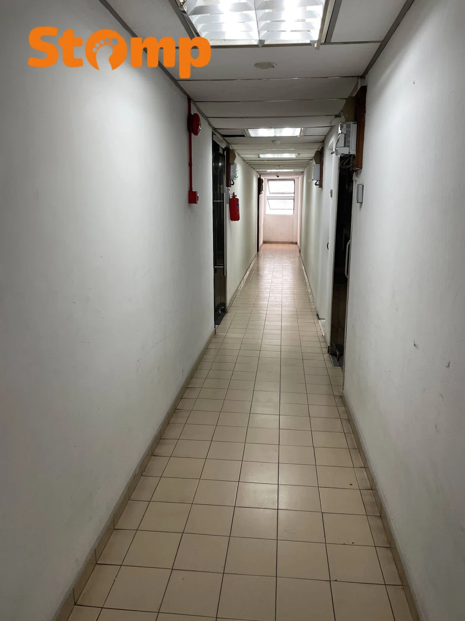 The corridor leading to the two units. PHOTO: STOMP