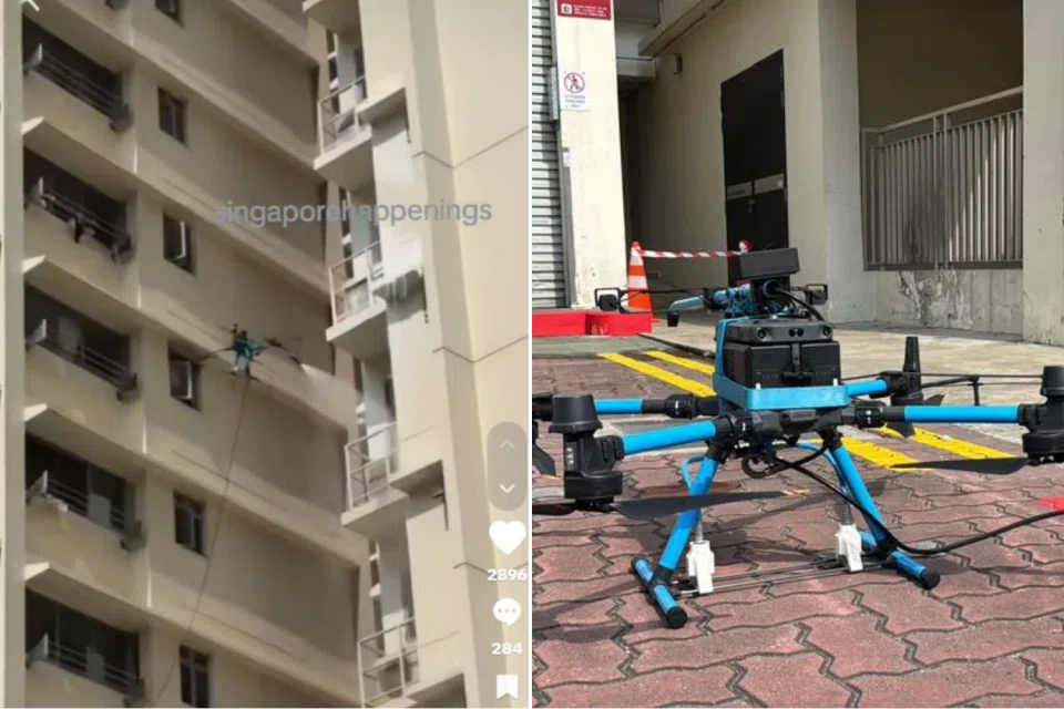 A video of the drone went viral on Oct 13.