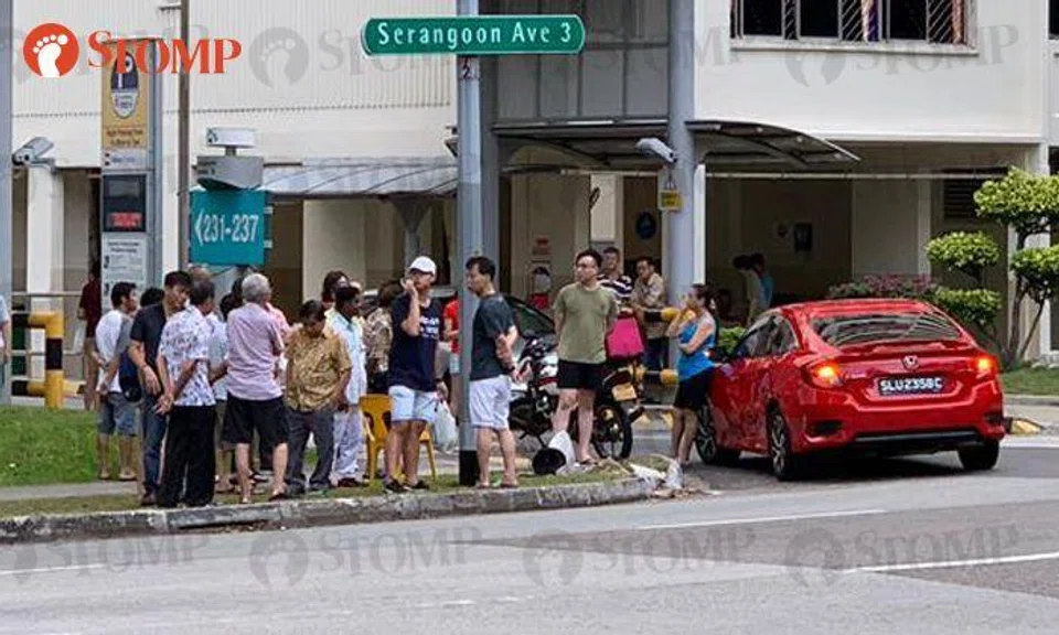 Food delivery rider in accident with car along Serangoon Avenue 3