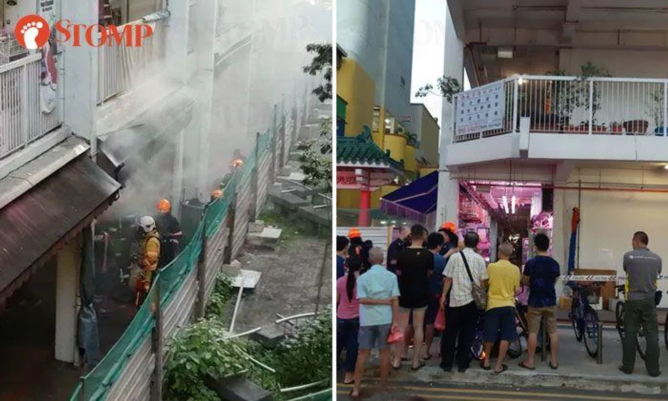 Antique shop catches fire at Chinatown