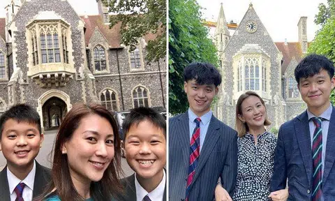 Ivy Lee shares photos of twin sons in 2017 and 2023 -- while looking as youthful as ever