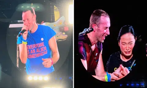 Coldplay bring fans to stage - and tears - at S'pore concert