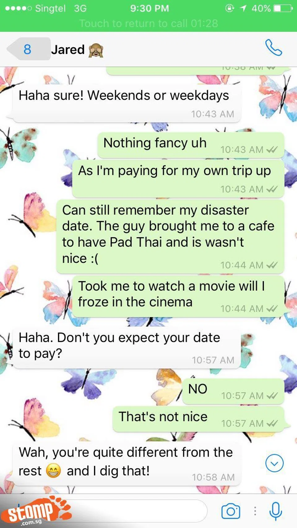 Tinder date promises to treat girl for a meal...but goes to the toilet and does not return, leaving her to foot the bill