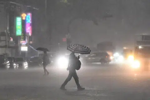 The Sumatra squalls may also bring widespread thundery showers and gusty winds during the pre-dawn hours and morning on a few days.