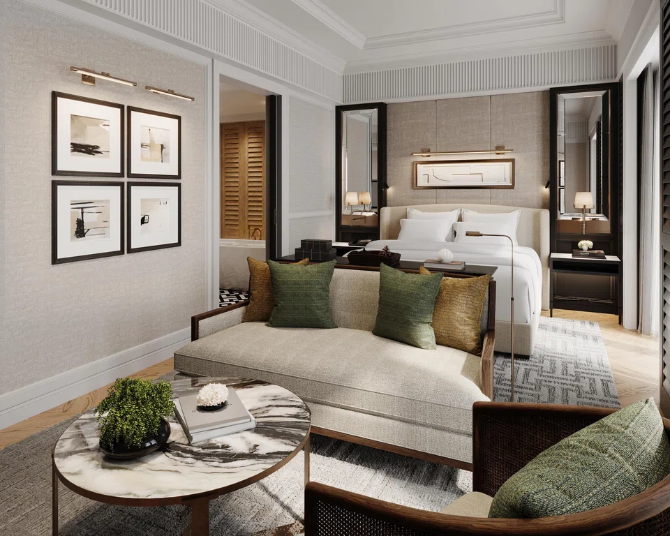 Deluxe and premier suites will start at 72 sq m in size, and cost from $1,200++ a night. 