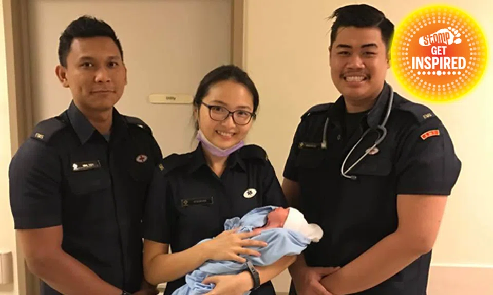 Well done! SCDF paramedics help couple deliver baby boy right in their ...