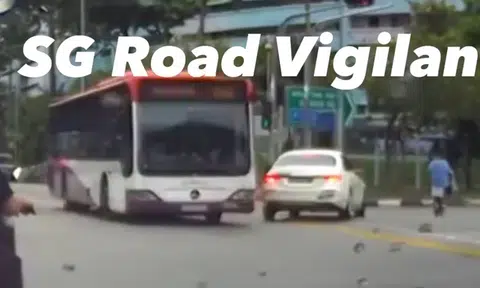 Driver's close shave with bus, cyclist is why you should be extra vigilant at right-turn junctions