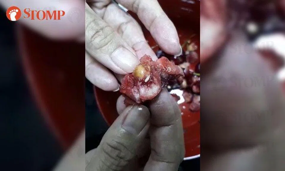 Sheng Siong apologises and offers refund after customer finds 'worms' in cherries