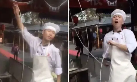 Move over Saltbae, there's a new Chinese chef taking over the Internet